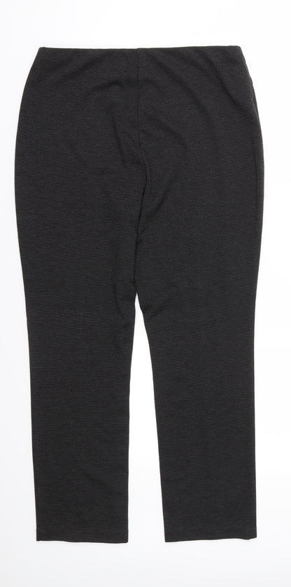 Classic Womens Grey  Jersey Trousers  Size 34 in L27 in