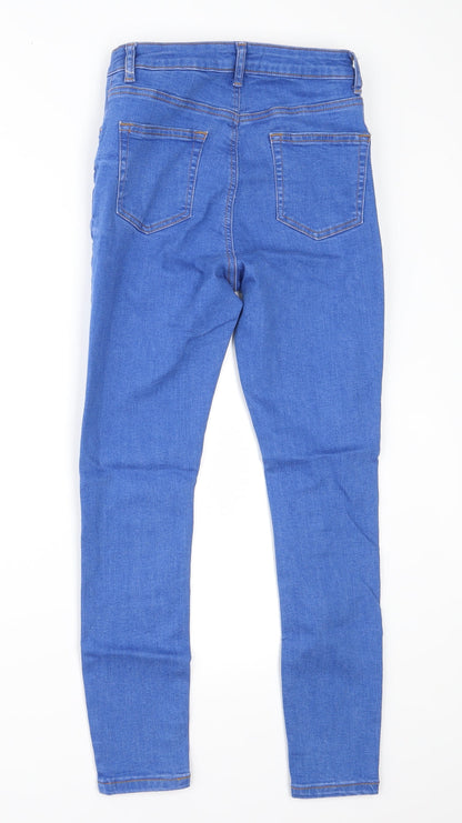 Denim & Co. Womens Blue  Denim Skinny Jeans Size 10 L26 in