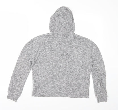 E-vie Girls Grey  Jersey Pullover Hoodie Size 11-12 Years