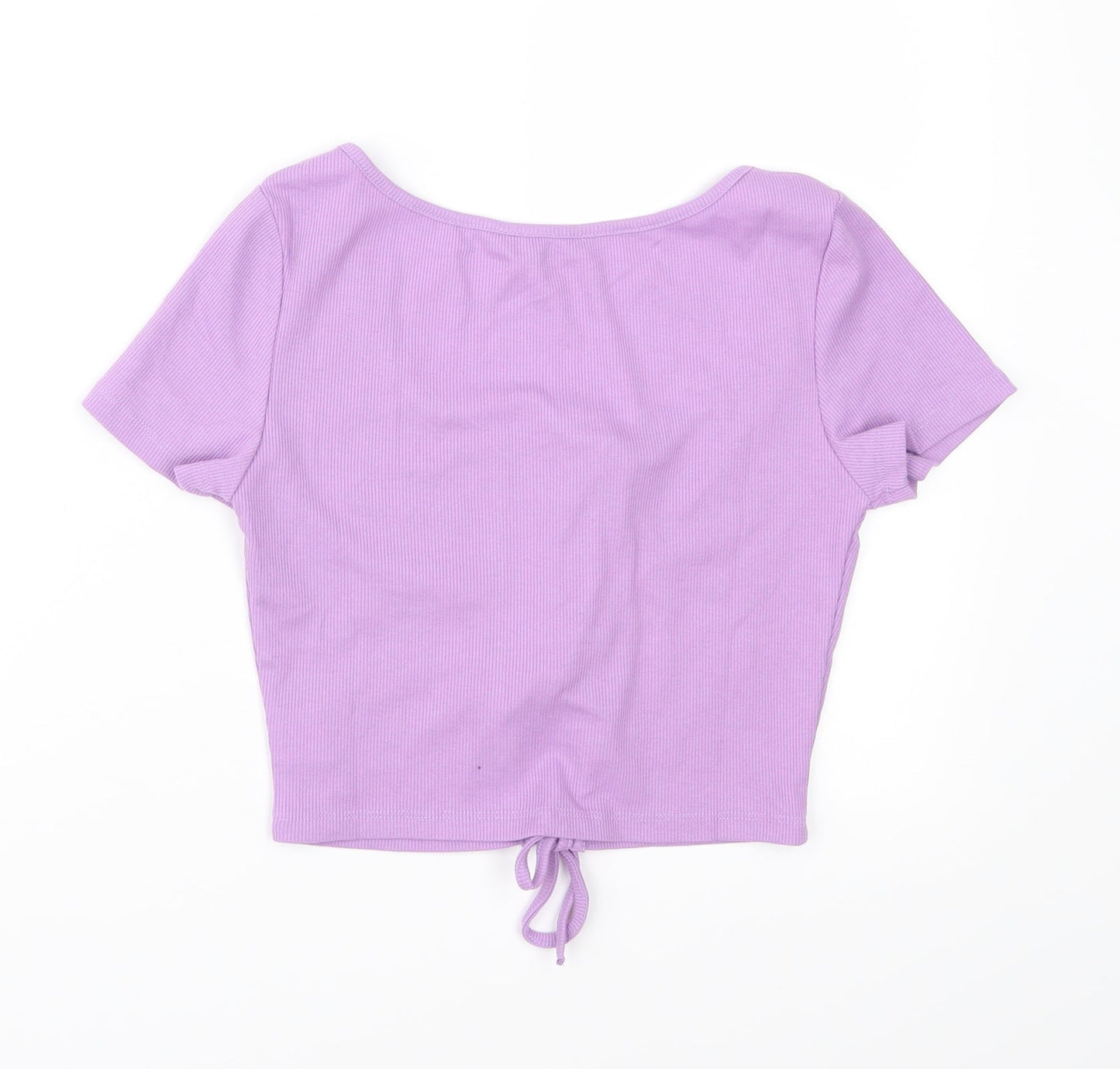 SheIn Womens Purple  Jersey Basic T-Shirt Size XS