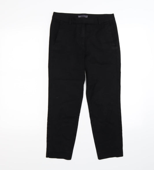 Womens UK Size 8 Marks and Spencer Regular Fit Snow Pants Black Trousers