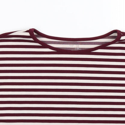 Gap Womens Red Striped  Pullover Jumper Size XS  - frill sleeve