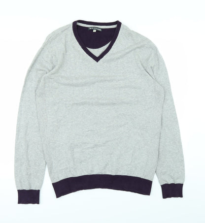 Twisted Soul Mens Grey   Pullover Jumper Size M