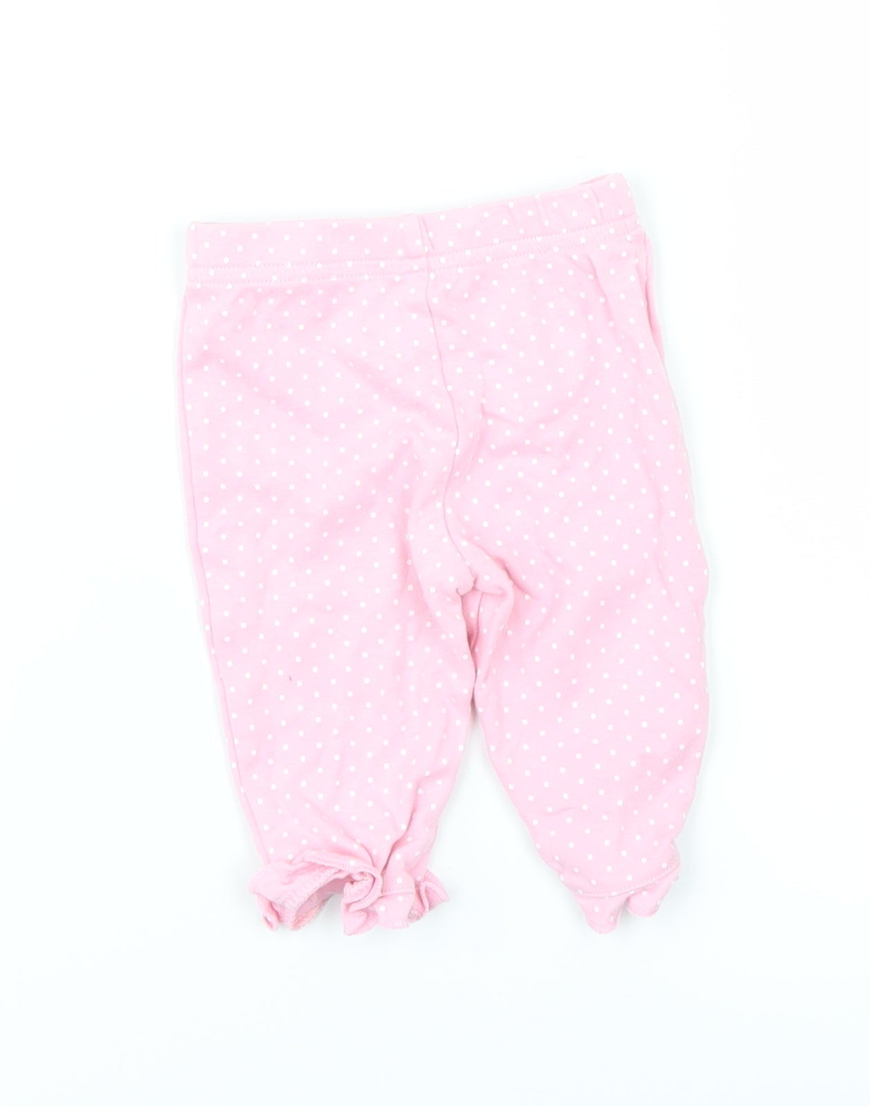 George Girls Pink Polka Dot  Jogger Leggings Size 0-3 Months