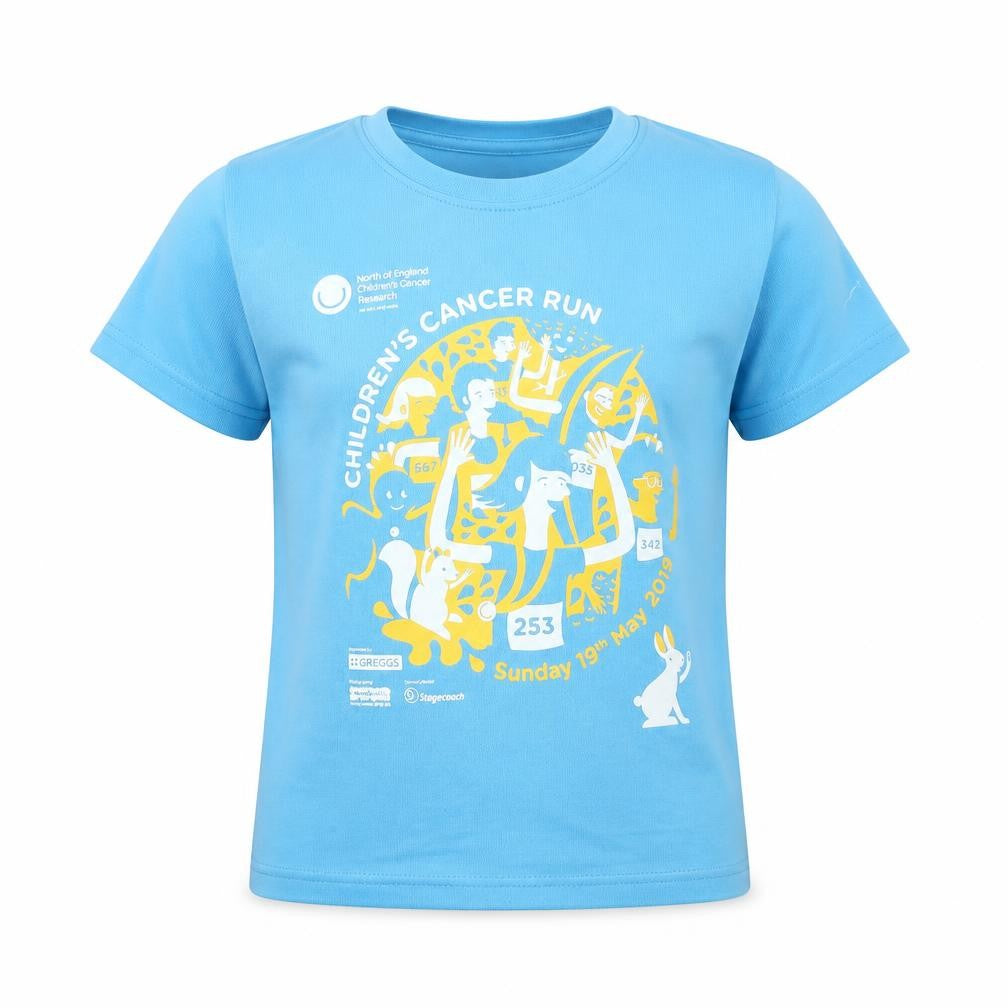 Front view of Roly boys’ blue basic t-shirt, size 4, years