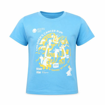 Front view of Roly boys’ blue basic t-shirt, size 4, years