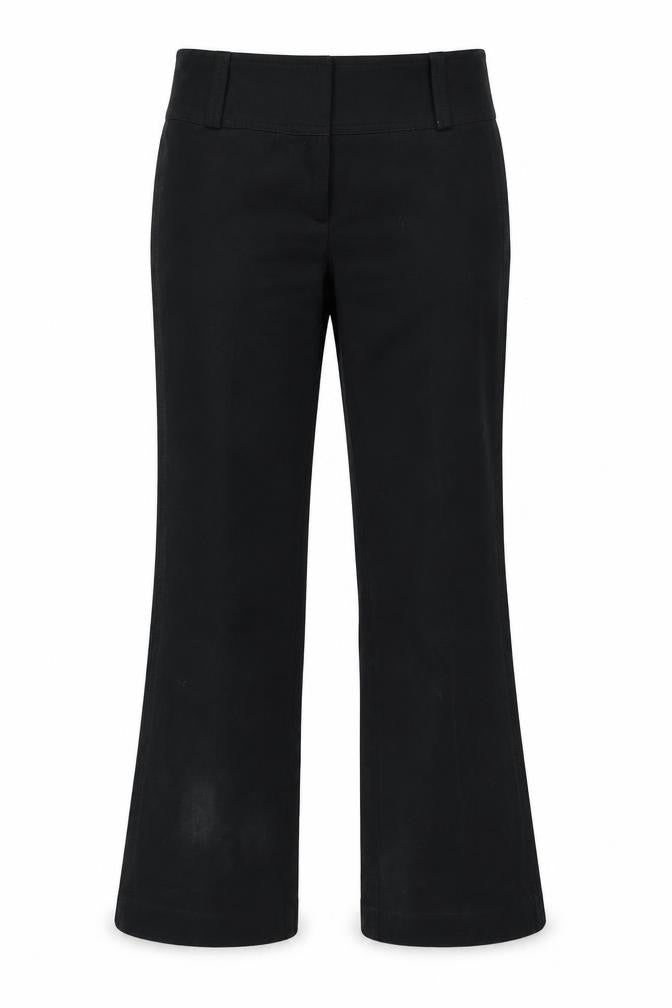Womens UK Size 8 Etam Regular Fit Chino Black Trousers