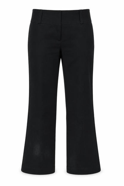 Womens UK Size 8 Etam Regular Fit Chino Black Trousers