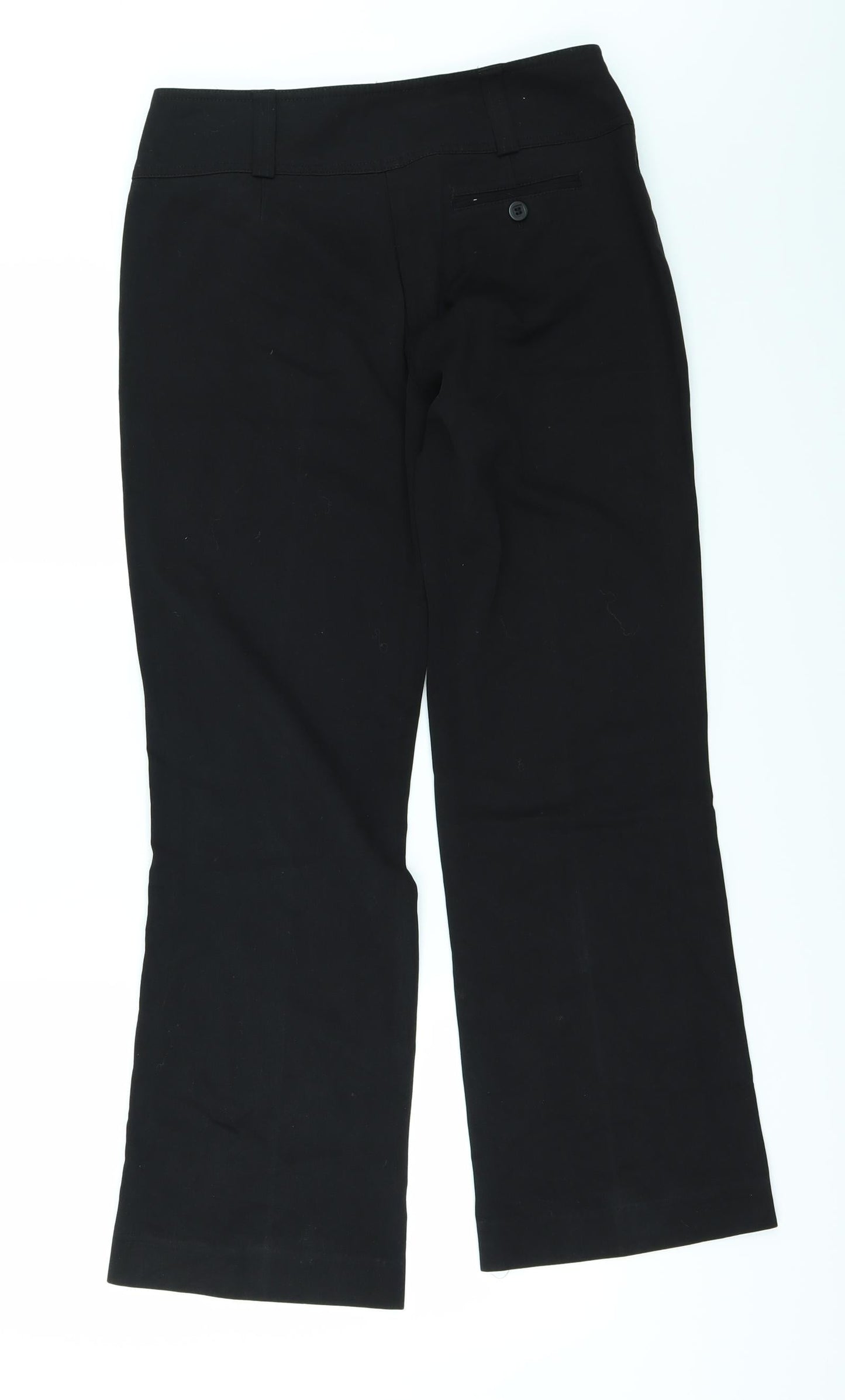 Womens UK Size 8 Etam Regular Fit Chino Black Trousers