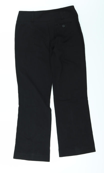 Womens UK Size 8 Etam Regular Fit Chino Black Trousers