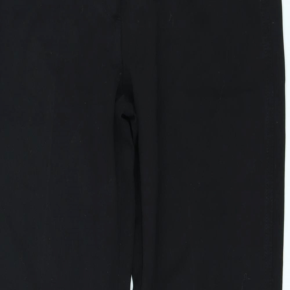 Womens UK Size 8 Etam Regular Fit Chino Black Trousers