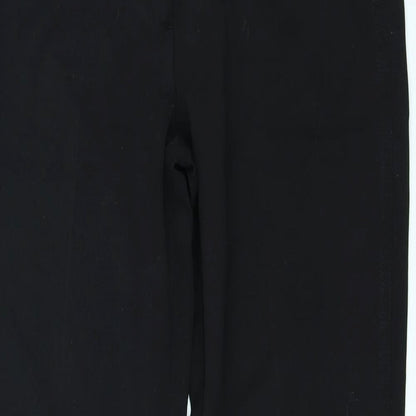 Womens UK Size 8 Etam Regular Fit Chino Black Trousers