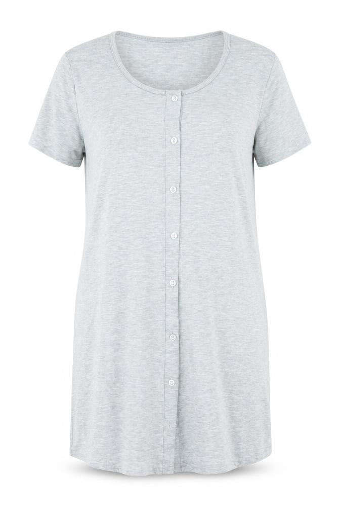 Womens UK Size 10 Boohoo Grey Basic T-Shirt