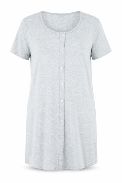 Womens UK Size 10 Boohoo Grey Basic T-Shirt