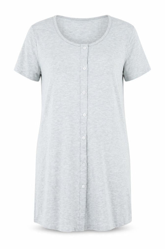 Womens UK Size 10 Boohoo Grey Basic T-Shirt