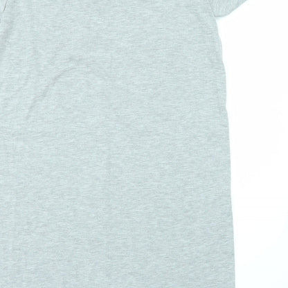 Womens UK Size 10 Boohoo Grey Basic T-Shirt
