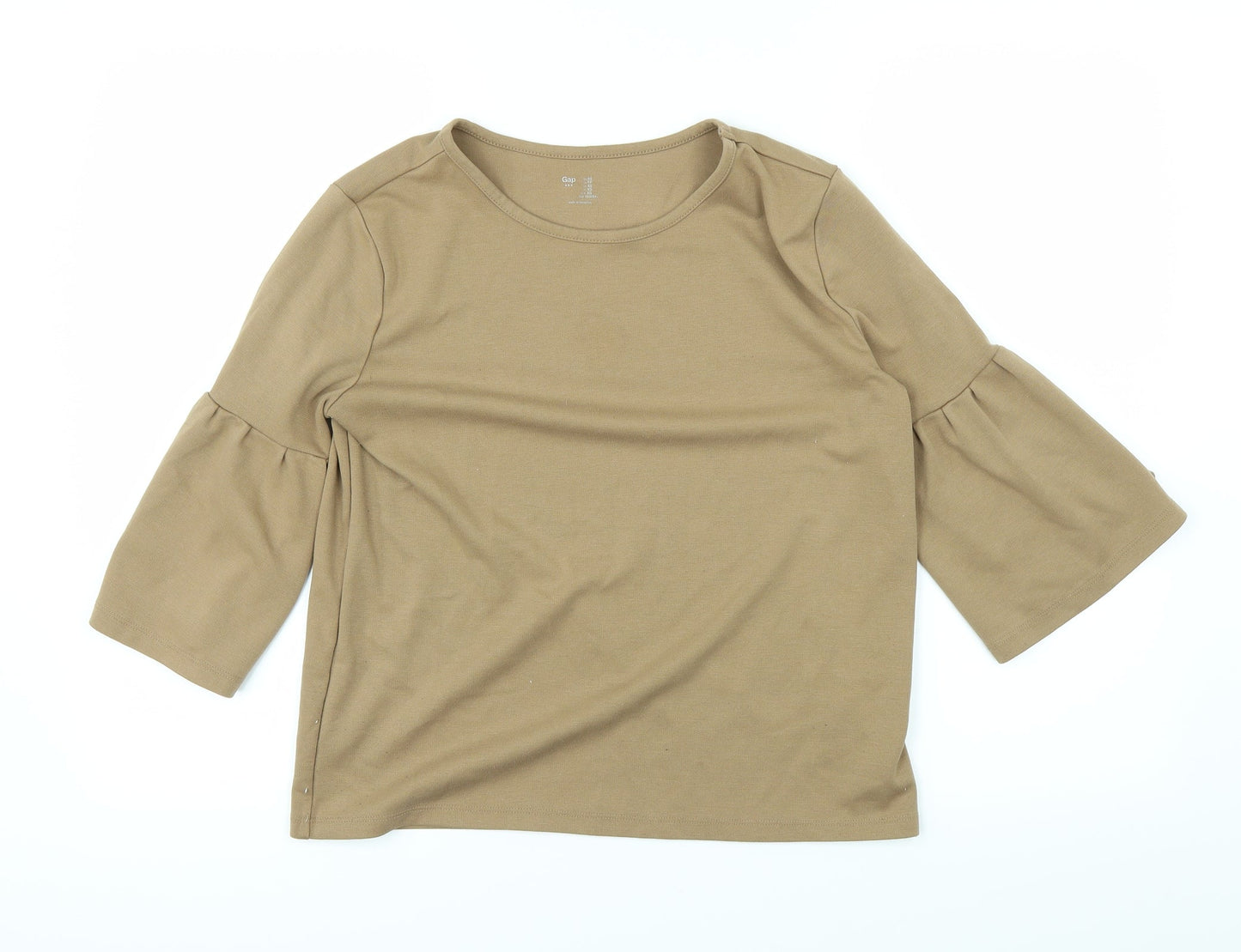 Womens UK Size XS Gap Brown Basic T-Shirt