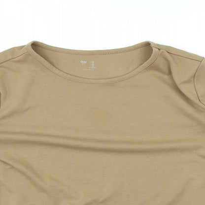 Womens UK Size XS Gap Brown Basic T-Shirt