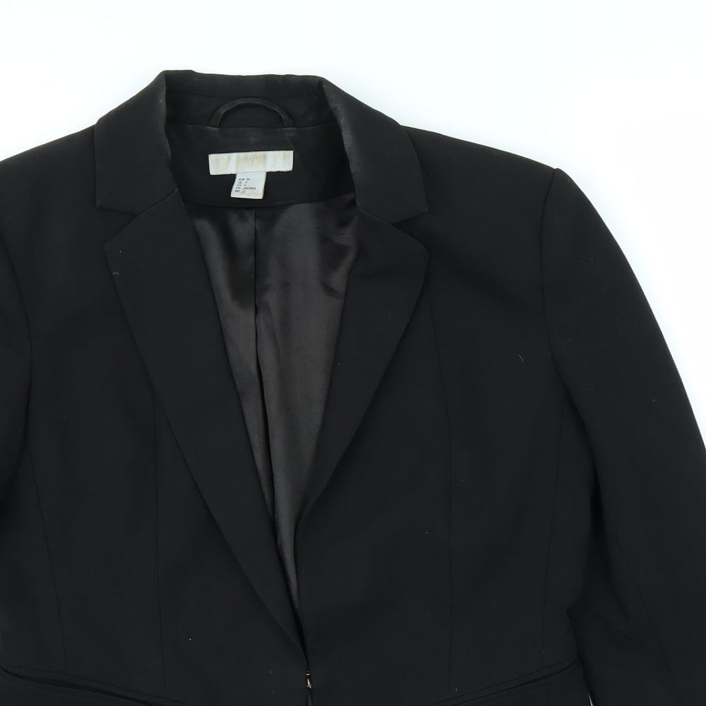 Womens UK Size 8 H&M Black Jacket