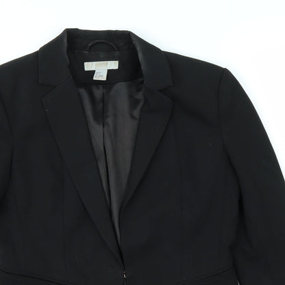 Womens UK Size 8 H&M Black Jacket