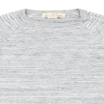 H&M Mens Blue   Pullover Jumper Size S