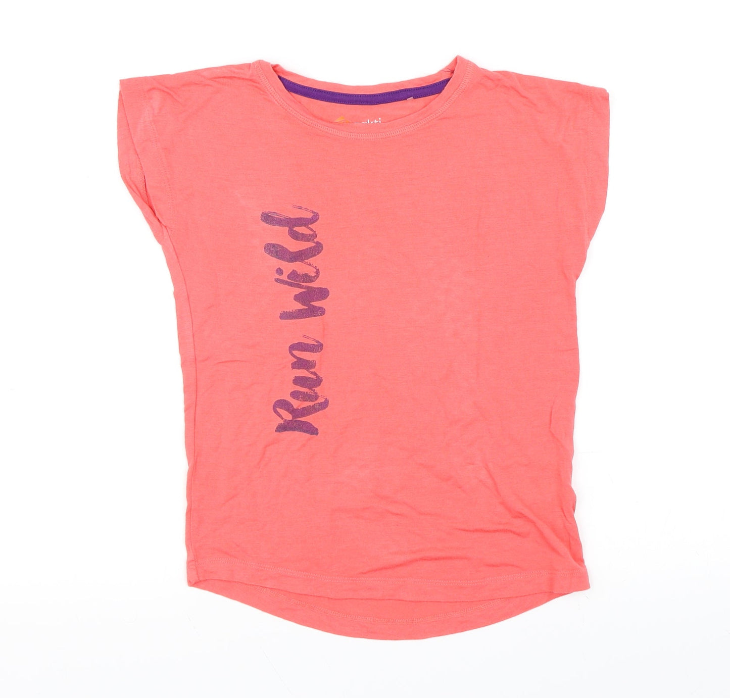 Zakti Girls Pink   Basic T-Shirt Size 7-8 Years