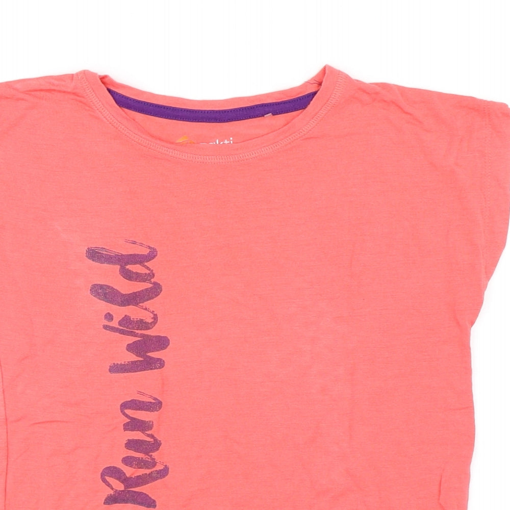 Zakti Girls Pink   Basic T-Shirt Size 7-8 Years