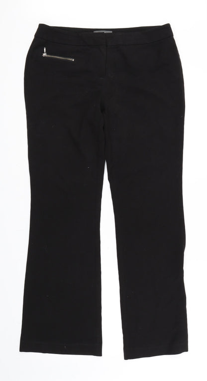 Womens UK Size 10 NEXT Regular Fit  Black Trousers