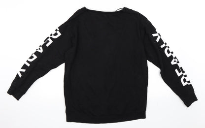 Mens UK Size M H&M Black Pullover Sweatshirt