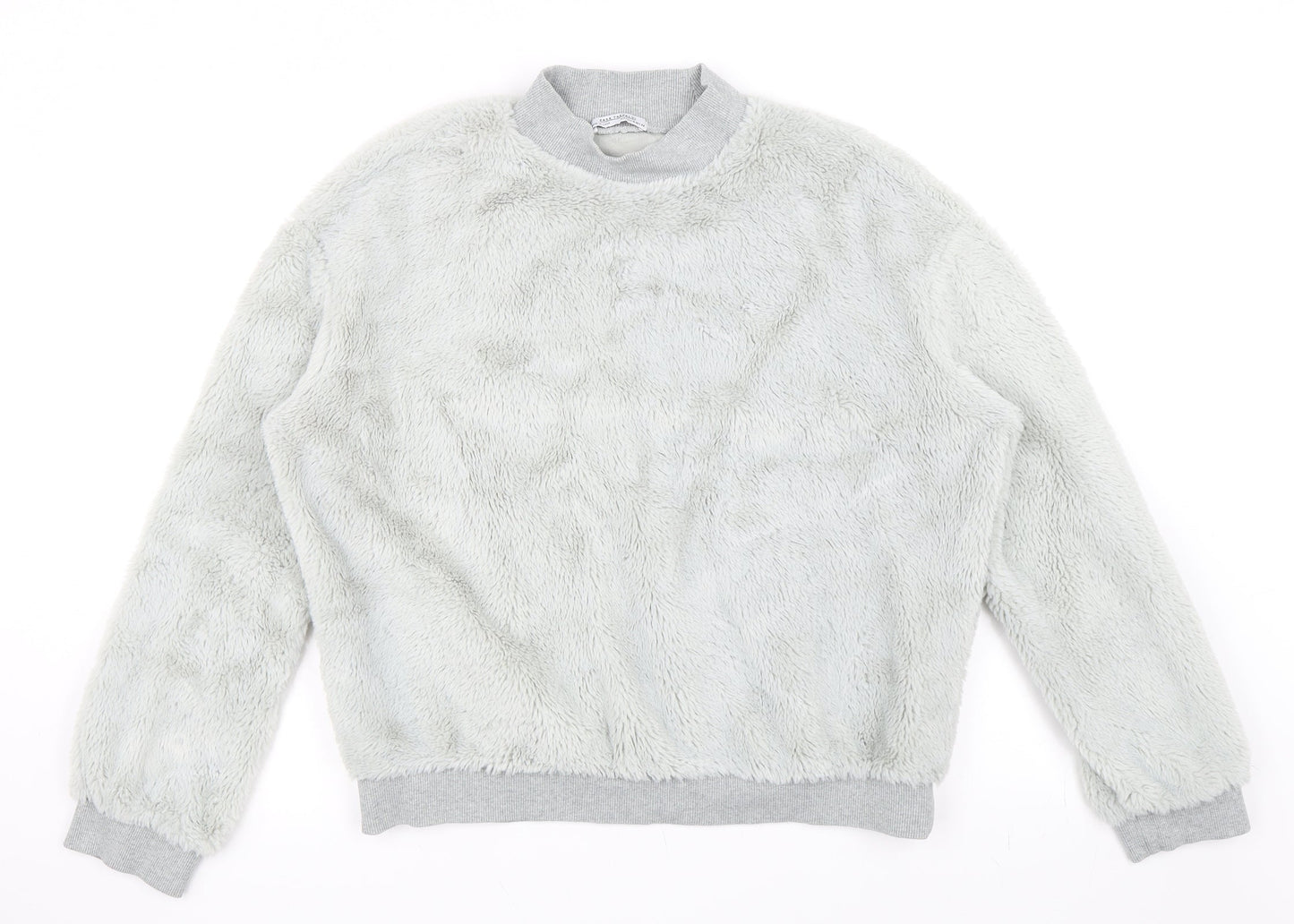 Zara Womens Blue   Pullover Sweatshirt Size M  - Fluffy