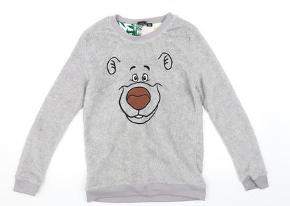 Primark Womens Grey   Pullover Sweatshirt Size 6  - The Jungle Book