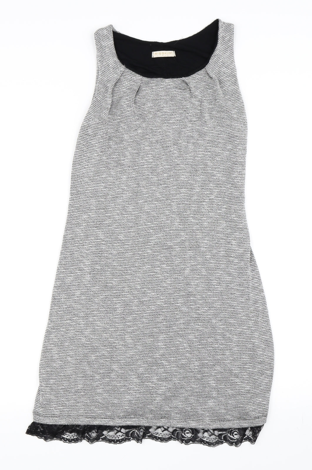 Additional front view of Risskio women’s black a-line, size S