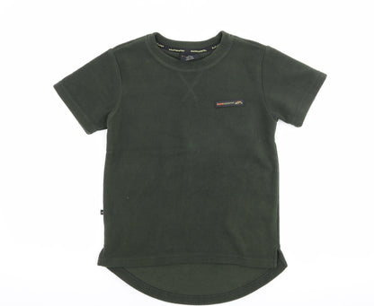 back country Boys Green  Fleece Basic T-Shirt Size 8 Years