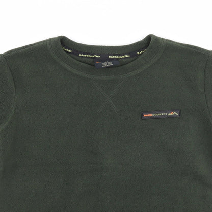 back country Boys Green  Fleece Basic T-Shirt Size 8 Years