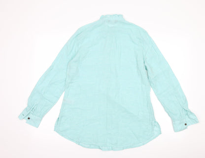 Womens UK Size 8 Marks and Spencer Blue Basic Blouse