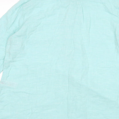 Womens UK Size 8 Marks and Spencer Blue Basic Blouse