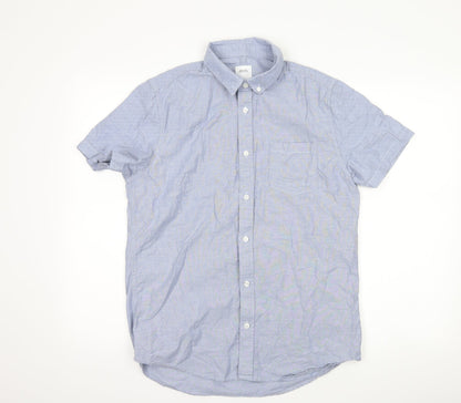 Mens UK Size M Burton Blue  Button-Up Short Sleeve Casual Shirt