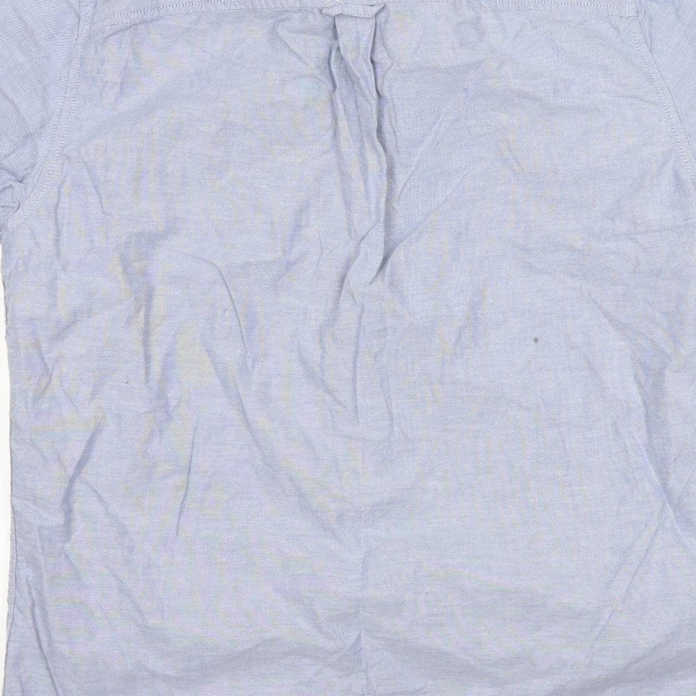 Mens UK Size M Burton Blue  Button-Up Short Sleeve Casual Shirt