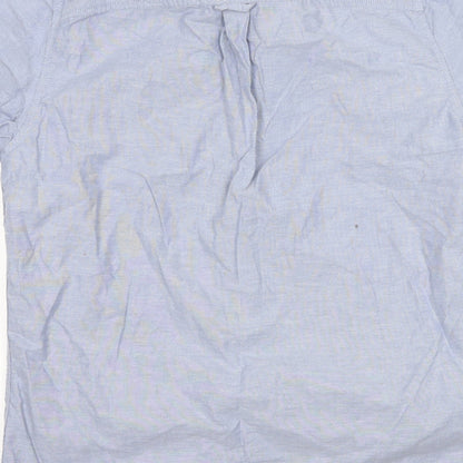 Mens UK Size M Burton Blue  Button-Up Short Sleeve Casual Shirt