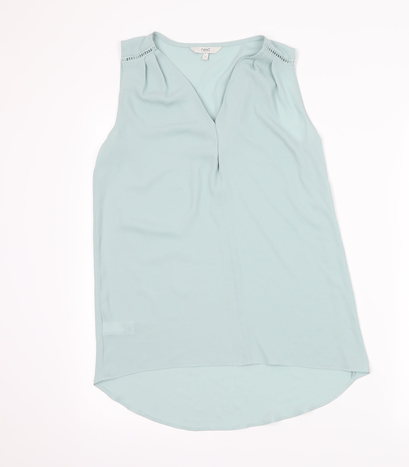 Womens UK Size 6 NEXT Green Basic Blouse