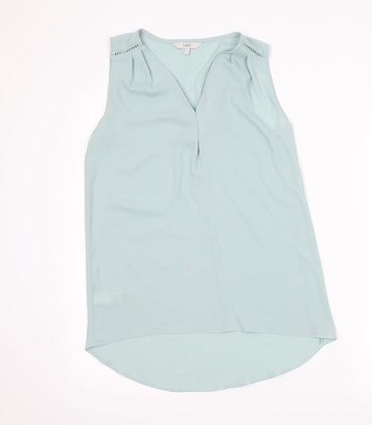 Womens UK Size 6 NEXT Green Basic Blouse