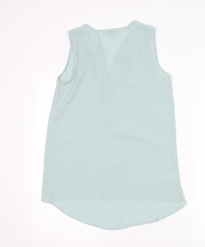 Womens UK Size 6 NEXT Green Basic Blouse