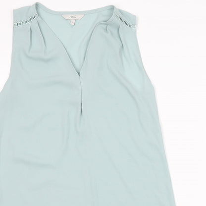 Womens UK Size 6 NEXT Green Basic Blouse