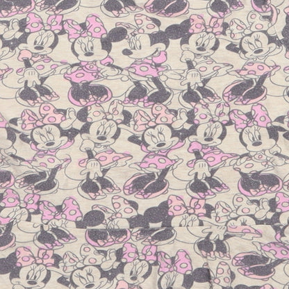 George Girls Brown   Basic T-Shirt Size 3-4 Years  - Disney Minnie Mouse