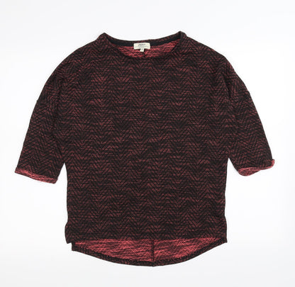 Papaya Womens Black Argyle/Diamond  Basic T-Shirt Size S