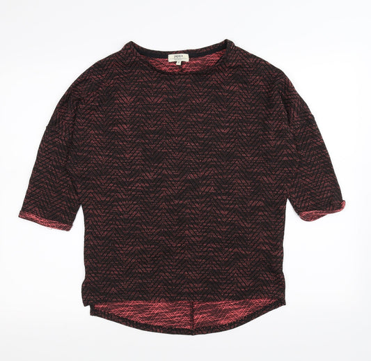 Papaya Womens Black Argyle/Diamond  Basic T-Shirt Size S