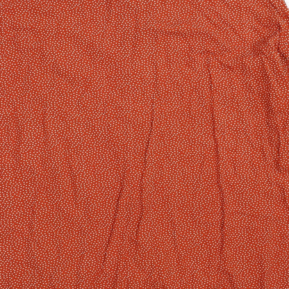 Womens UK Size 42 VILA Orange Basic Button-Up