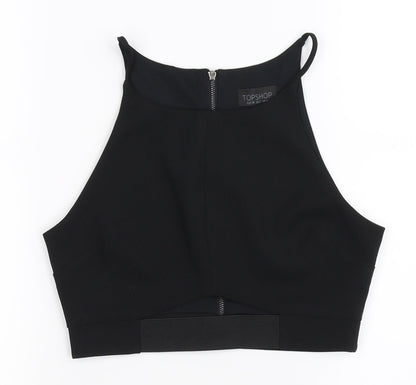 Womens UK Size 6 Topshop Black Basic Tank