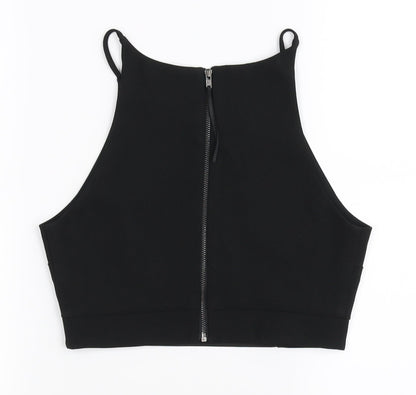 Womens UK Size 6 Topshop Black Basic Tank