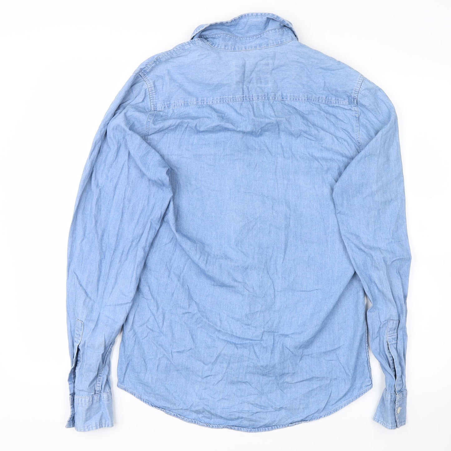 Topman Mens Blue    Button-Up Size S